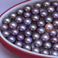 パール 真珠 11-12mm 1粒売り AAAAA品質 天然真珠 パープル 大粒淡水パール DIY ネックレス ブレスレット 大粒 淡水パール 裸石 真珠 szz14