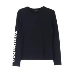 新品 XS DSQUARED2(ディースクエアード2) 2 黒 ロゴ 長袖 Tシャツのサムネイル