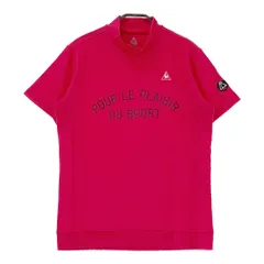 サイズ：M LE COQ GOLF ルコックゴルフ  半袖ハイネックTシャツ  レッド系 [240101504184] ゴルフウェア メンズ ストスト