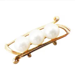 ミキモト MIKIMOTO アコヤパール 6~7mm 帯留め K14 6.4g
