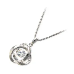 Crossfor NewYork シルバー ネックレス シンプル ダンシングストーン 揺れる 彼女 レディース 女性 誕生日 記念日 ギフトラッピング クロスフォーニューヨーク 送料無料 敬老の日 プレゼント