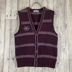 LAKELAND レイクランド 日本製 ボーダー ニット ベスト M