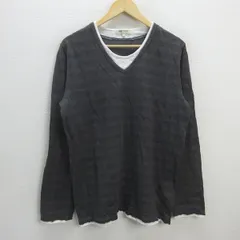 G■ビームス/BEAMS HEART ロンT/カットソー レイヤード【XL】灰系/men's/131【中古】■