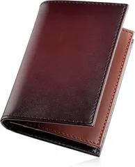 東京下町工房 名刺入れ メンズ 本革 極上国産 幅広タイプ 大容量 アンティークレザー( ボルドー)