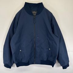 古着 リーバイス Levi's ナイロンジャケット フルジップ ブルゾン リブ襟 大きいサイズ TALONジップ XL  ネイビー メンズ