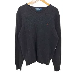 ポロバイラルフローレン Polo by RALPH LAUREN 90S ポニー刺繍 Vネック プルオーバーニット セーター メンズ import：L 