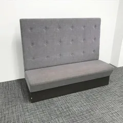応接用ソファ 2人用 ムーロ 壁面用 パープルのサムネイル