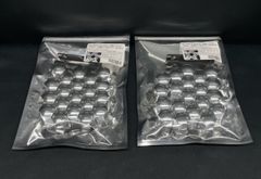 ハブキャップ 　40個　17ｍｍ　高さ約17ｍｍ　ABS製　メッキ　ナットカバー 　デコキャップ　ヤック トラックショップASC 　350020　TRS 　トラックショップASC