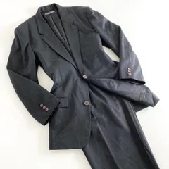46b11 ISSEY MIYAKE イッセイミヤケ 80’s 一筆タグ スーツ セットアップ フォーマル ビジネス  XL グレー 日本製 SETUPのサムネイル