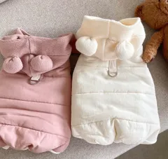 韓国セレクト　犬服　ダウンジャケット　ハーネス