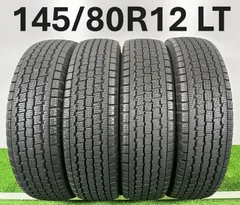 145/80R12 80/78N LT 中古スタッドレスタイヤ 4本 ④145/80R12 80/78N LT中古スタッドレスタイヤ4本セット