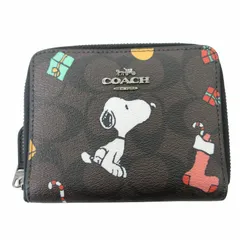 コーチ 財布 COACH 長財布 レザー 黒 スヌーピー コーチ×ピーナッツコラボ アコーディオン ジップアラウンド　新品 未使用 F53773  A135