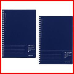 【数量限定】2冊セット 紺 エッジタイトル ドット入りB罫 A5 ス-SJ231BT-DBX2 Biz ソフトリング ノート コクヨ
