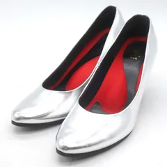 キビラ パンプス ハイヒール 日本製 ブランド シューズ 靴 レディース 23.5サイズ シルバー KiBERA 【中古】