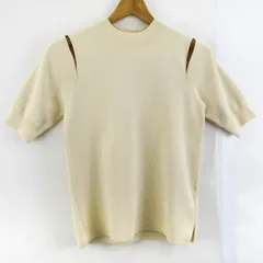 センスオブプレイスバイアーバンリサーチ ニット トップス 半袖 肩だし レディース Oneサイズ ベージュ URBAN RESEARCH 【中古】