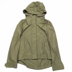 美品 18SS アイシービー iCB フーディジャケット マウンテンパーカー ブルゾン ショート ジップアップ 7 カーキ/3 レディース