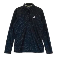 サイズ：M ADIDAS GOLF アディダスゴルフ GU8746 長袖ポロシャツ 総柄 ブラック系 [240101432277] ゴルフウェア レディース ストスト