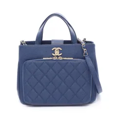 シャネル CHANEL ショルダーバッグ ビジネスアフィニティ マトラッセ A93750 ブルー キャビアスキン(グレインドカーフ) マトラッセ ビジネス アフィニティ 2wayチェーントートのサムネイル