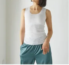 新品 M PALM パーム　カップ付き成形コットンタンクトップ