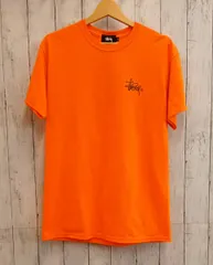 STUSSY ステューシー Lサイズ オレンジ 半袖Tシャツ メンズ