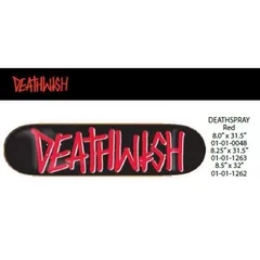 DEATH WISH 8.25 SPRAY RED BLACK スケートボード　スケボー　デッキ　板　デスウィッシュのサムネイル