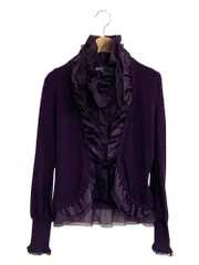 トゥービーシック UDF59-602-37 カーディガン 2 パープル フリル IT7BT9GXX0Z2