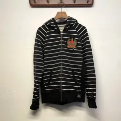 ポロ ジーンズ (女性) ストライプ フード ジップアップ