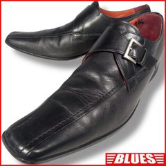 PAZZO パッツォコレクション モンクストラップ 27 本革 黒 メンズ 日本製 ビジネスシューズサイズ27cm一覧←SEULB屋着古← NR4418