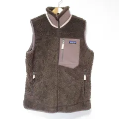 美品 22AW patagonia パタゴニア ウィメンズ クラッシック レトロX ベスト ボア フリース ジレ ジャケット 23083 L ブラウン レディース 古着 中古 USED