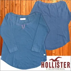 HOLLISTER ホリスター レディース 長袖 サーマル　Tシャツ ブルー　五分袖　アメカジ サーフ ブランド ファッション インポート カジュアル ヴィンテージ スタイル 正規 商品 26