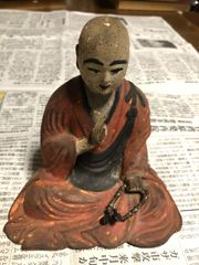 骨董 弘法大師 土人形 空海 高野山 仏具 法具 密教 護符 独鈷杵 呪物