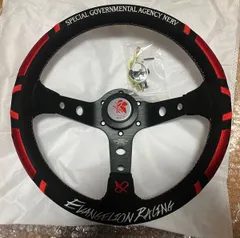 THIRASH RACING ステアリング 黒バックスキン