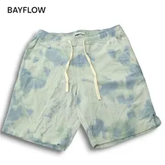 BAYFLOW ベイフロー 春夏 サマー コーデュロイ★ タイダイ ムラ柄 ストレッチ イージー ショート パンツ Sz.2 メンズ