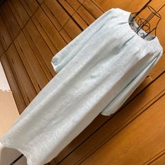 薄い水色の色無地からリメイク　卒園式に着たい裏付きワンピース