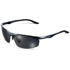 [UHUKO] サングラス 運転用偏光サングラス [ 紫外線カット99.9%/超軽量] UV400レンズ スポーツサングラス 釣り ゴルフ 野球 ドライブアウトドア 登山 グラス (C:偏光サングラス（昼間用）) 1