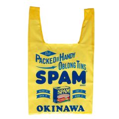 SPAM OKINAWA エコバッグ トートバッグ 軽量 スパム イエロー 缶詰 ギフト お土産 tシャツ コーデ 沖縄 限定