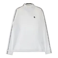 サイズ：1 PEARLY GATES パーリーゲイツ  ハイネック 長袖Tシャツ 袖ロゴライン  ホワイト系 [240101479299] ゴルフウェア メンズ ストスト
