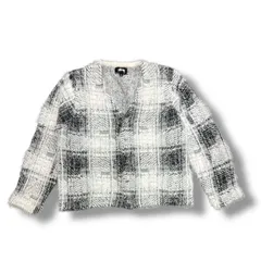 Stussy Hairy Plaid Cardigan ヘアリープレイドチェックカーディガン ニット  ステューシー L 87412A4のサムネイル
