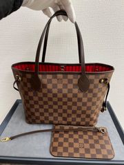 ルイヴィトン ネヴァーフルPM ダミエ トートバッグ ダミエキャンバス ブラウン レディース LOUIS VUITTON 中古