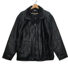 【美品】CUIR STANDARD ブラック レザージャケット M 牛革 ライダースジャケット レザージャケット 革ジャン[品番