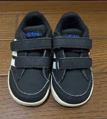 adidas アディダス　キッズ　ベビー　スニーカー　シューズ　靴　黒　ブラック　12㎝