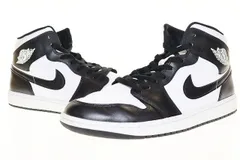 ナイキ NIKE WMNS AIR JORDAN 1 MID BLACK WHITE 29cm DV0991-101 ウィメンズ エア ジョーダン ミッド パンダ 【ブランド古着ベクトル】【中古】▲ 240904