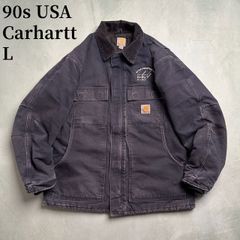 90s Carhartt（カーハート）フルジップフーディ/ネイビー/US古着 古着 90s- Carhartt 裏地 メッシュ ワンポイント パッチ ペンキ