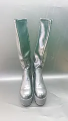 ■ ⊇ GRL グレイル ロングブーツ 厚底ブーツ サイズ24.0 ブラック レディース E  【1411280015919】