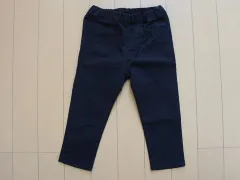 ★5 新品 未使用 ミキハウス アウトレット miki house mikihouse 子供服 女の子 90cm ベビー服 パンツ 黒 無地 ロング丈 春 秋 冬 リボン ガールズ 女児 キッズ ベビー 【中古】 ユーズド 古着 子ども服