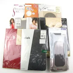 福助 ストッキング・タイツ 9点セット M-L まとめて 大量 外装ダメージ有 レディース Fukusuke