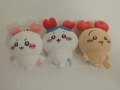 ちいかわ 小さくてかわいい マスコット カニなマスコット うさぎ ちいかわ ハチワレ 3点セット タグ無し 中古 [M-5757]