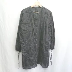 ◇ ⊂ JEANASIS ジーナシス シアー 長袖 ブラウス サイズF ブラック レディース E  【1412260037365】