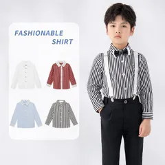 子供シャツ フォーマル Yシャツ 男の子 シャツ こどもシャツ ボーイズ シャツ  スクール 子供服 キッズフォーマル シャツ単品 スクールシャツ ボタンシャツ スクール 制服 スーツ 入園式 卒業式 発表会 結婚式  lbbb17