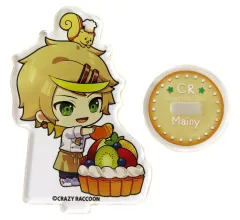 【中古】アクリルスタンド・アクリルパネル Mainy デフォルメアクリルスタンドB 「Crazy Raccoon×GiGO コラボカフェ」